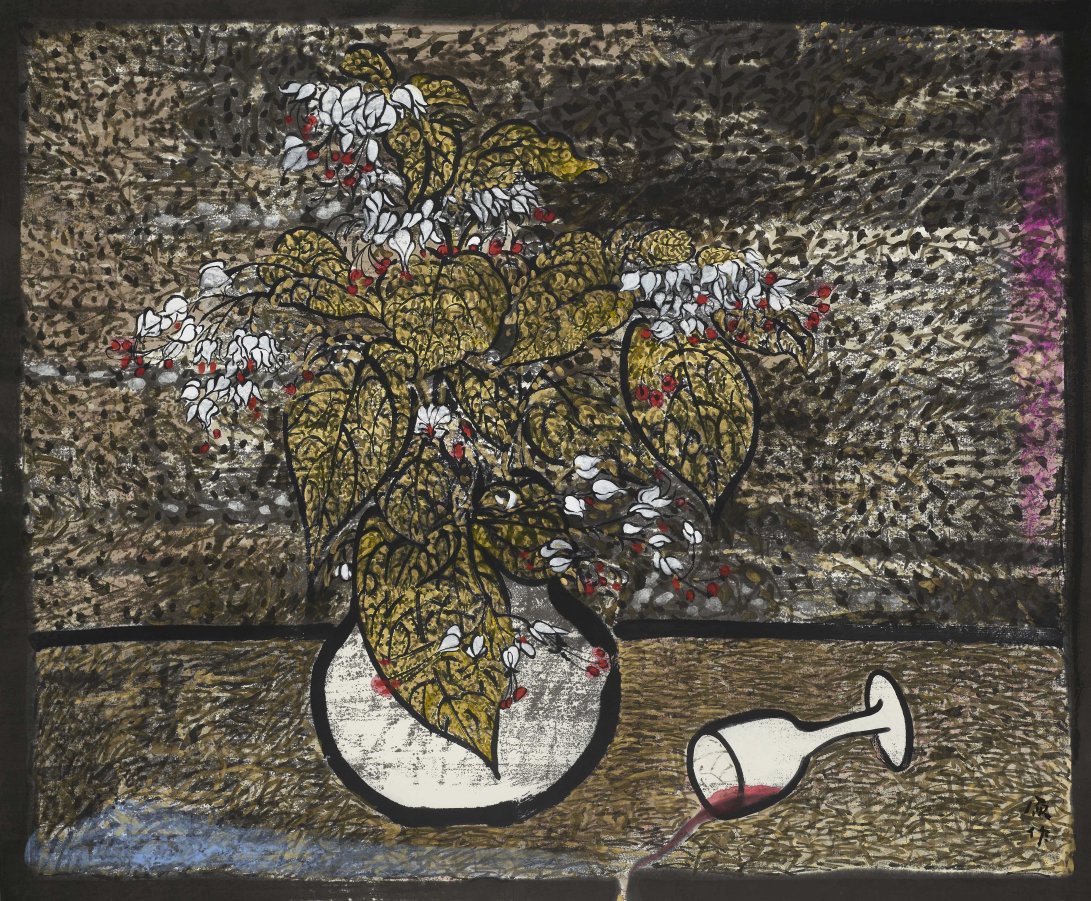 01醉夜龍吐珠 2016 紙本水墨設色120x145cm