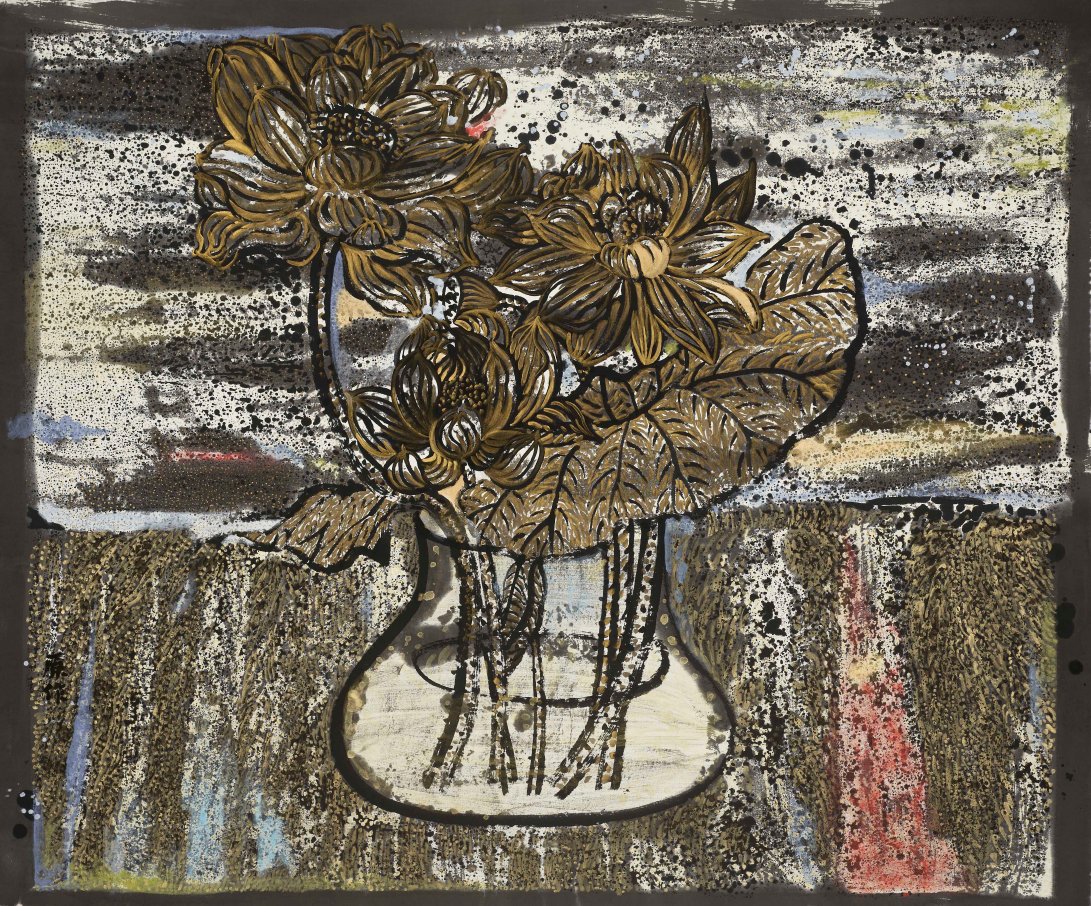 02荷瓶 2016 紙本水墨設色120x145cm