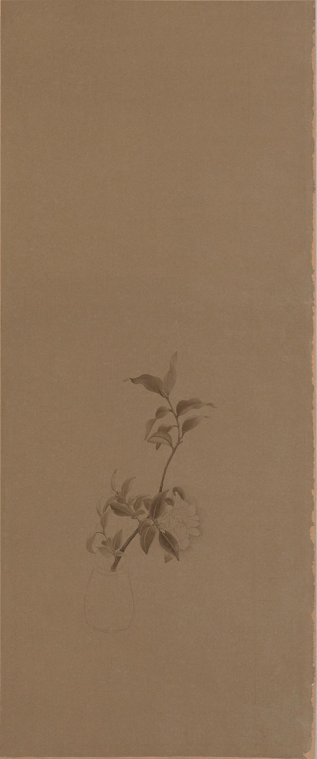 27消色 2014 水墨、泥金宣 93x39cm(4才)