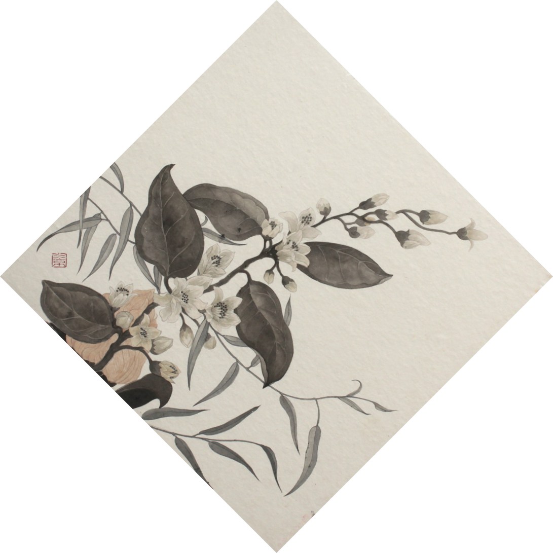 閑原 小草圖冊1- (1) 2012 紙本水墨畫 32x32cm